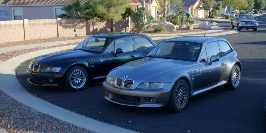 2001 BMW Z3 Coupe in Sterling Gray over Black
