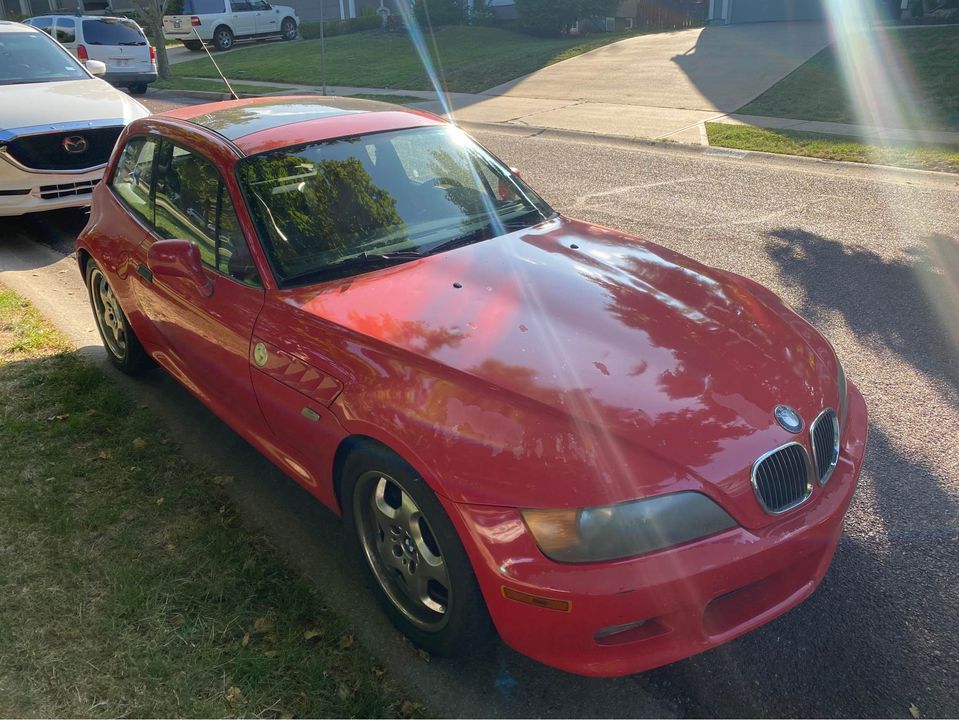 1999 BMW Z3 Coupe in Hell Red over Walnut