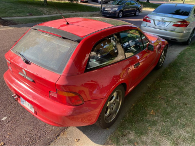 1999 BMW Z3 Coupe in Hell Red over Walnut