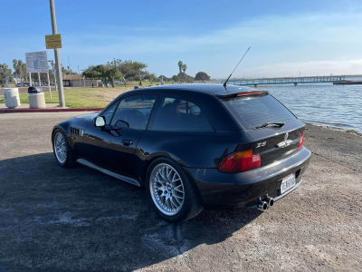 1999 BMW Z3 Coupe in Cosmos Black Metallic over Tanin Red