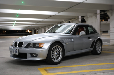 1999 BMW Z3 Coupe in Arctic Silver Metallic over Tanin Red