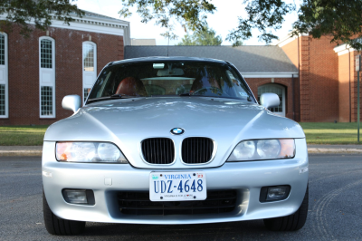 1999 BMW Z3 Coupe in Arctic Silver Metallic over Tanin Red