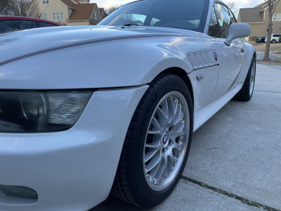 2002 BMW Z3 Coupe in Alpine White 3 over Extended Beige