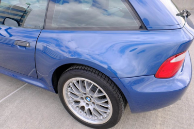 2001 BMW Z3 Coupe in Topaz Blue Metallic over Topaz Blue